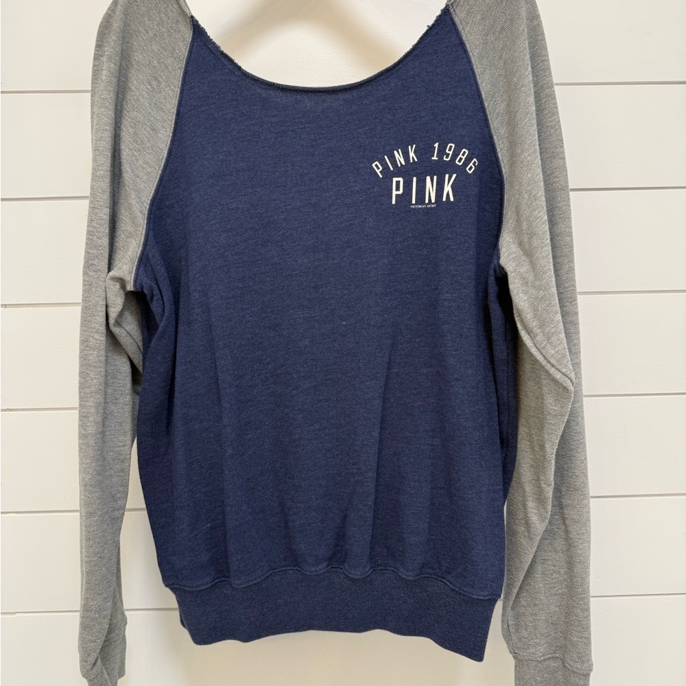 Victoria's Secret Pink Navy Sweatshirt